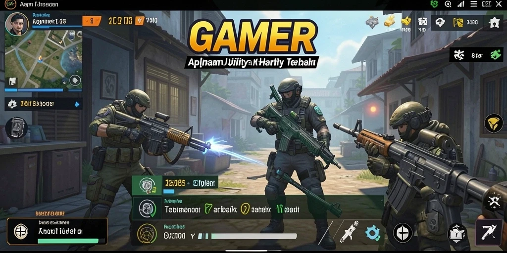 Screenshot GAMERP menunjukkan antarmuka aplikasi Utility yang intuitif dan user-friendly.