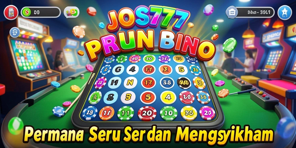 Screenshot gameplay Bingo di JOS77 dengan pemain aktif.