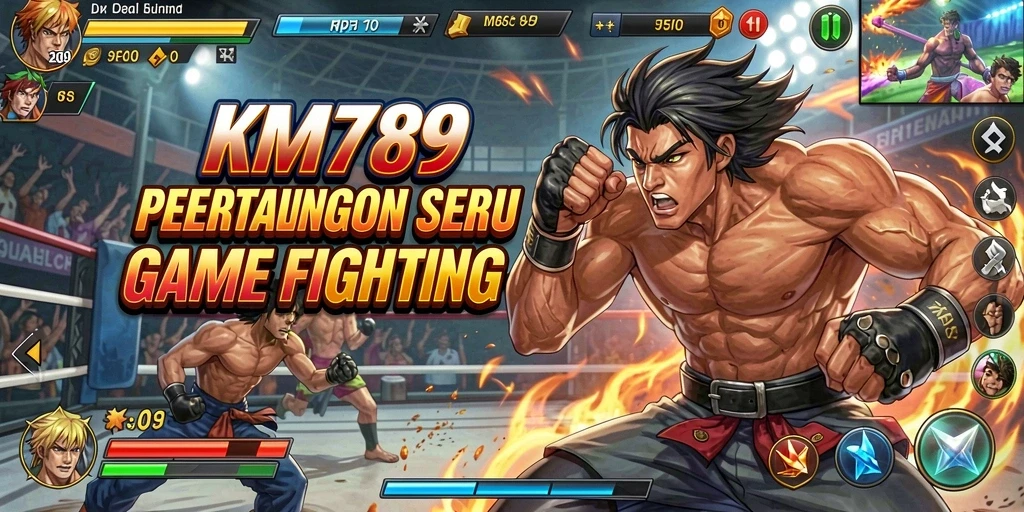 Tangkapan layar menunjukkan aksi pertarungan dalam game KM789 yang mendebarkan.