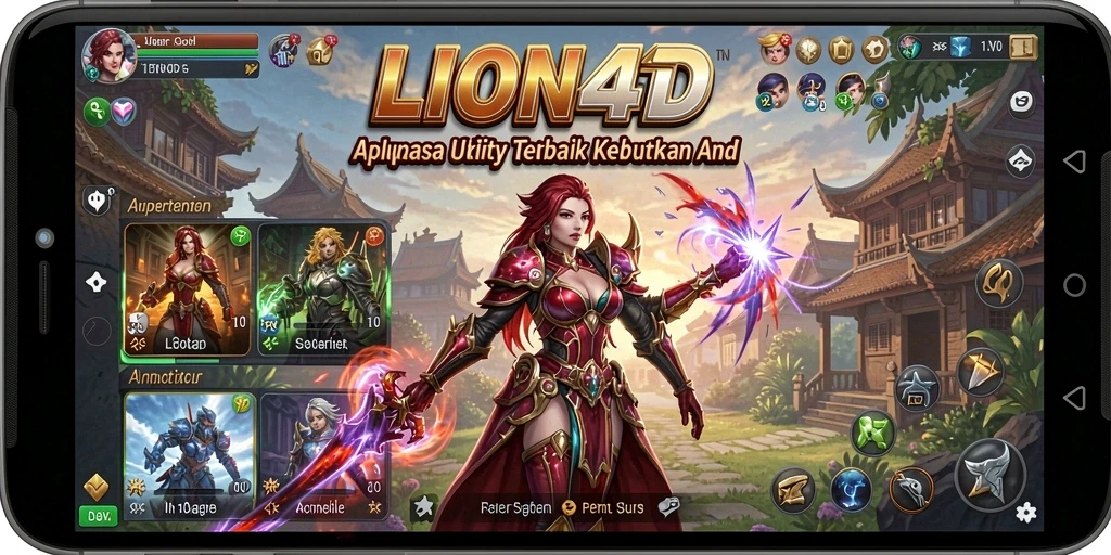 Screenshot utama LION4D menunjukkan fitur Utility yang efisien.