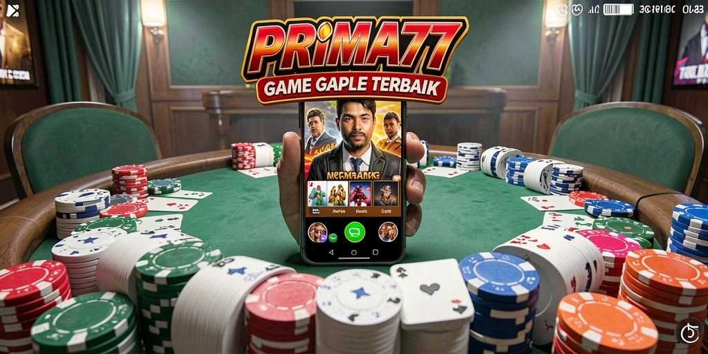 Screenshot gameplay PRIMA77 yang menampilkan keseruan permainan Gaple.