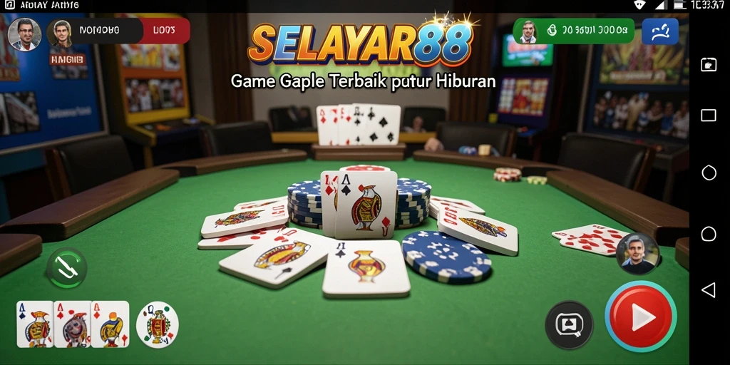 Tampilan menarik dari gameplay Gaple di SELAYAR88.