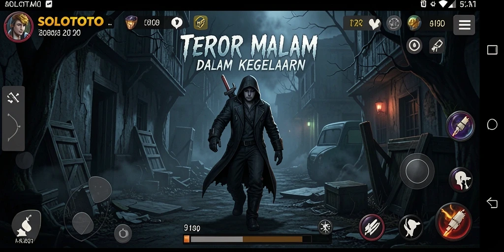 Tangkapan layar yang menampilkan aksi mencekam dalam SOLOTOTO.